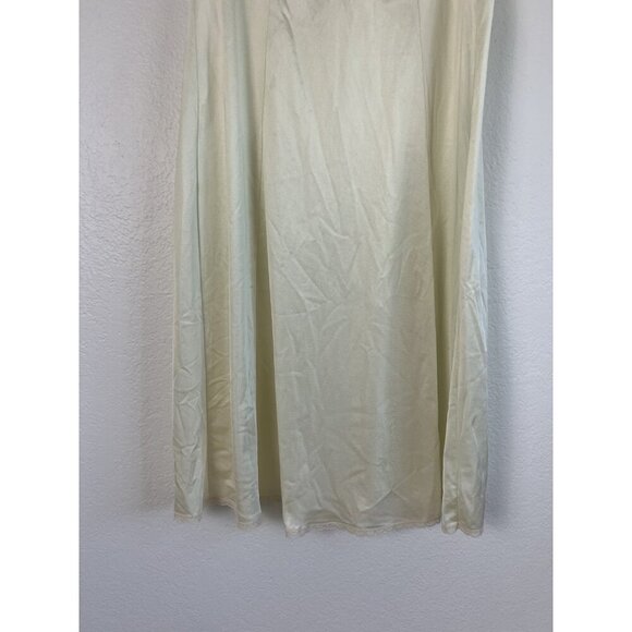 Maidenform Vintage 60s Slip Dress Off White Womens Sm/Med Lace Satin Coquette - Picture 7 of 9